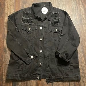 Distressed Jean jacket